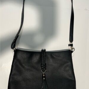 Stella & Dot Black Crossbody Bag with Sleek Design